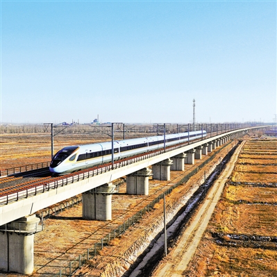 <p>　　2020年12月26日，銀西高鐵開通運營，寧夏正式融入全國高鐵網(wǎng)。本報記者　王鼎　黨碩　攝</p>