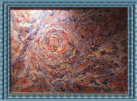 漆畫代表作品《生命的舞動》 入選第十一屆全國美術(shù)漆畫作品展_副本.jpg
