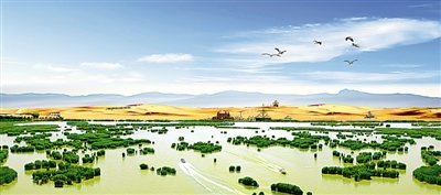 <p>　　　　沙湖生態(tài)旅游景區(qū)</p>