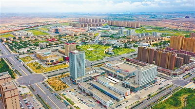 <p>　　空中看寧東。</p>