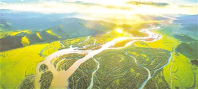 黃河瑪曲縣采日瑪段。<br/>　　新甘肅·甘肅日?qǐng)?bào)通訊員 王生暉 攝